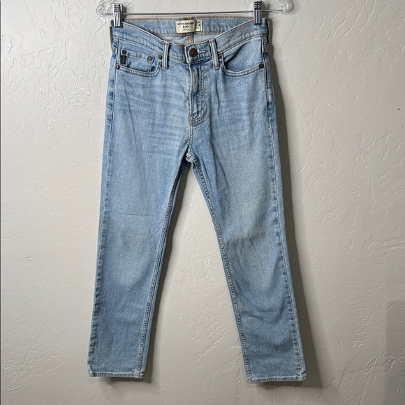 2 pairs of Abercrombie Kids Light Blue Slim Jeans - Picture 8 of 12